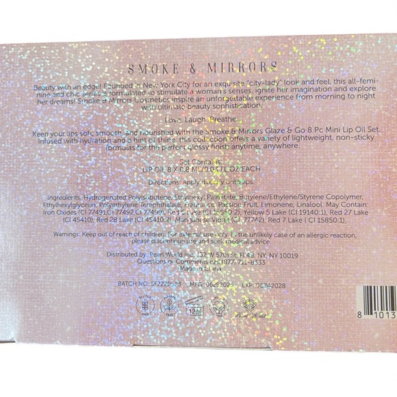 Smoke & Mirrors “Glaze & Go” 8-Piece Mini Lip Oil Set | NEW - Picture 2 of 2